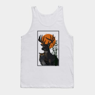 Deer and Owl Tank Top